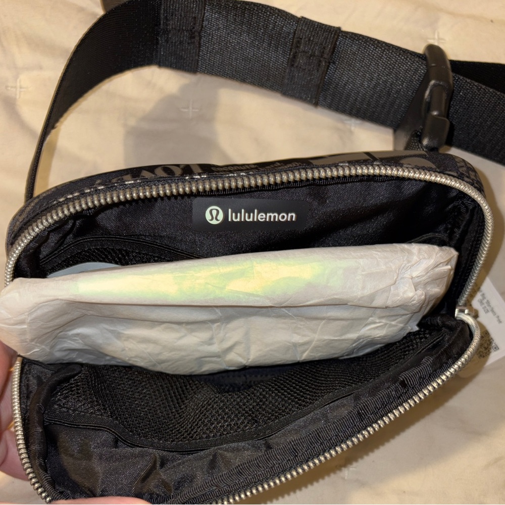 Lululemon Athletica Black and Silver Text Travel Bag
Cross Posted! - Picture 6 of 6